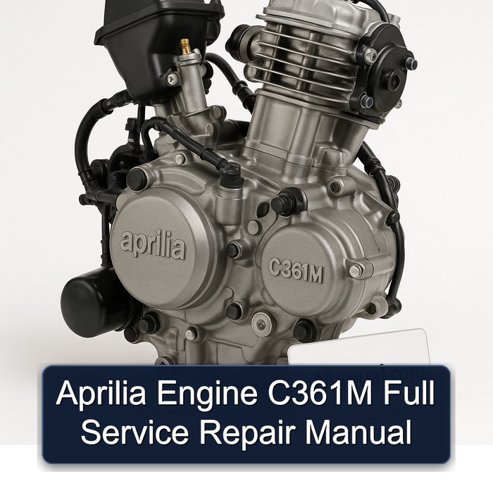 Aprilia Engine C361M Full Manual de servicio y reparación