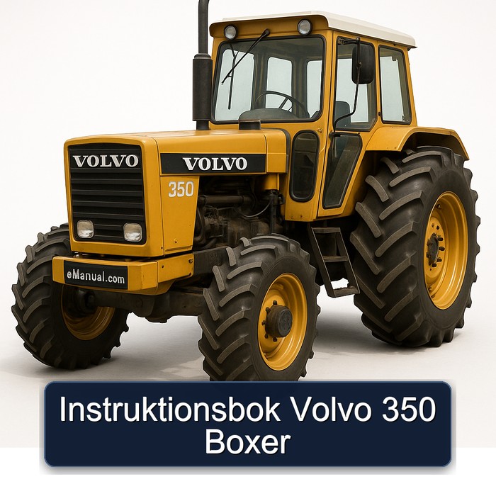 Volvo 350 Boxer - Bedienungsanleitung
