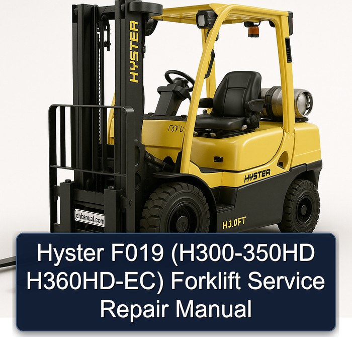Manual de Servicio y Reparación de Montacargas Hyster F019 (H300-350HD H360HD-EC)