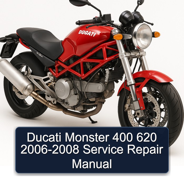 Ducati Monster 400 620 2006-2008 Manual de servicio y reparación