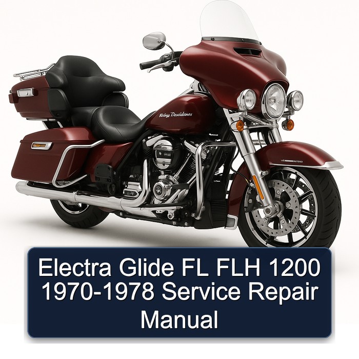 Electra Glide FL FLH 1200 1970-1978 Manual de servicio y reparación