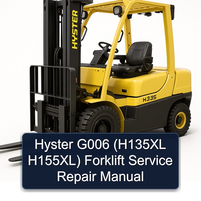 Hyster G006 (H135XL H155XL) Gabelstapler Service- und Reparaturhandbuch