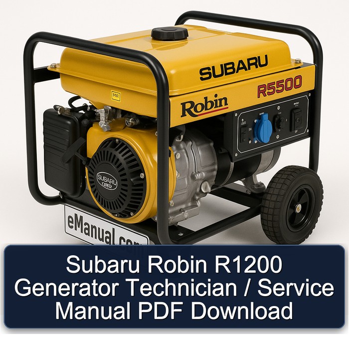 Subaru Robin R1200 Generator - Technisches Handbuch (PDF)