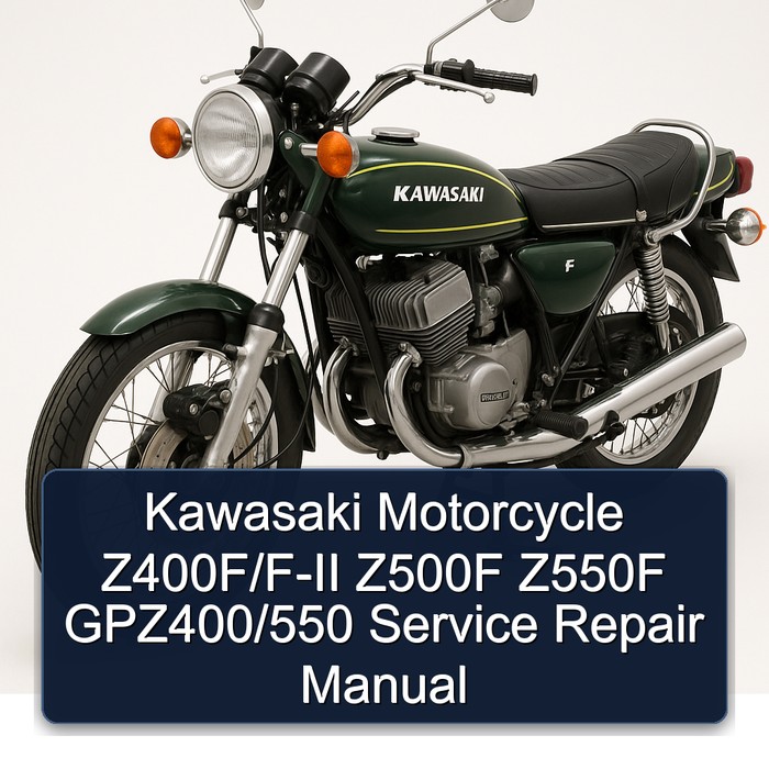 Kawasaki Motorcycle Z400F/F-II Z500F Z550F GPZ400/550 Manual de servicio y reparación