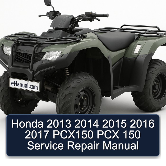 Honda 2013 2014 2015 2016 2017 PCX150 PCX 150 Manual de servicio y reparación