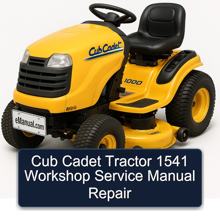 Cub Cadet Tractor 1541 Workshop Service Repair Manual PDF Download