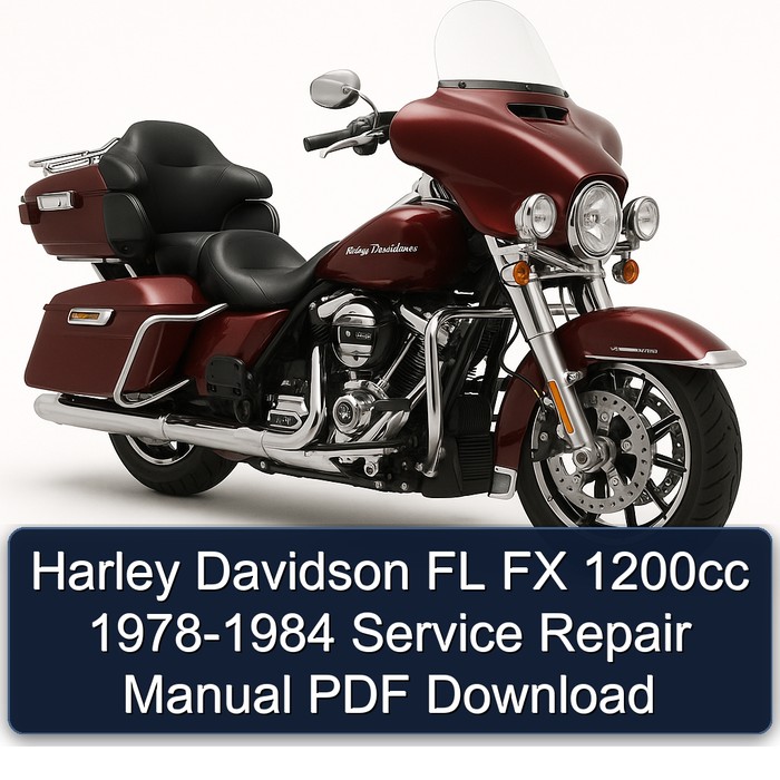 Harley Davidson FL FX 1200cc 1978-1984 Manual de servicio y reparación PDF Download