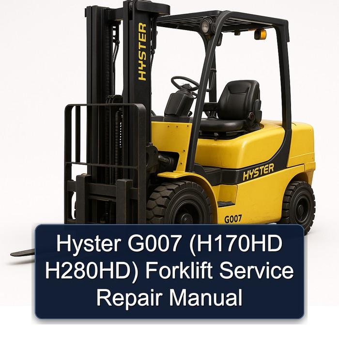 Manual de Servicio y Reparación de Montacargas Hyster G007 (H170HD H280HD)