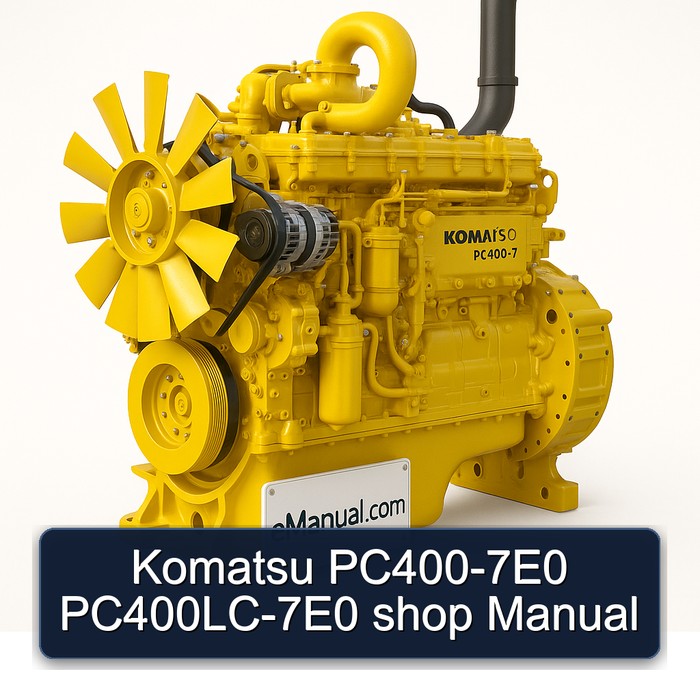 Komatsu PC400-7E0 PC400LC-7E0 shop Manual