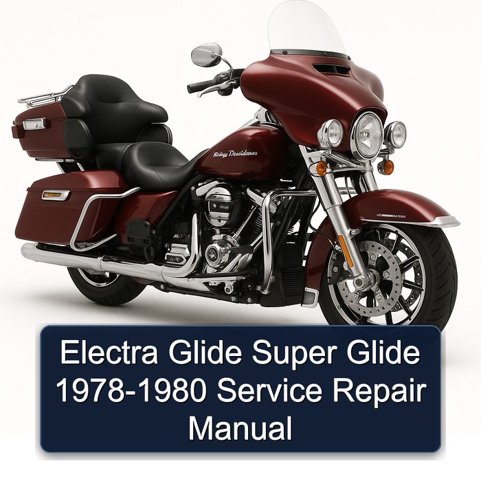 Electra Glide Super Glide 1978-1980 Manual de servicio y reparación