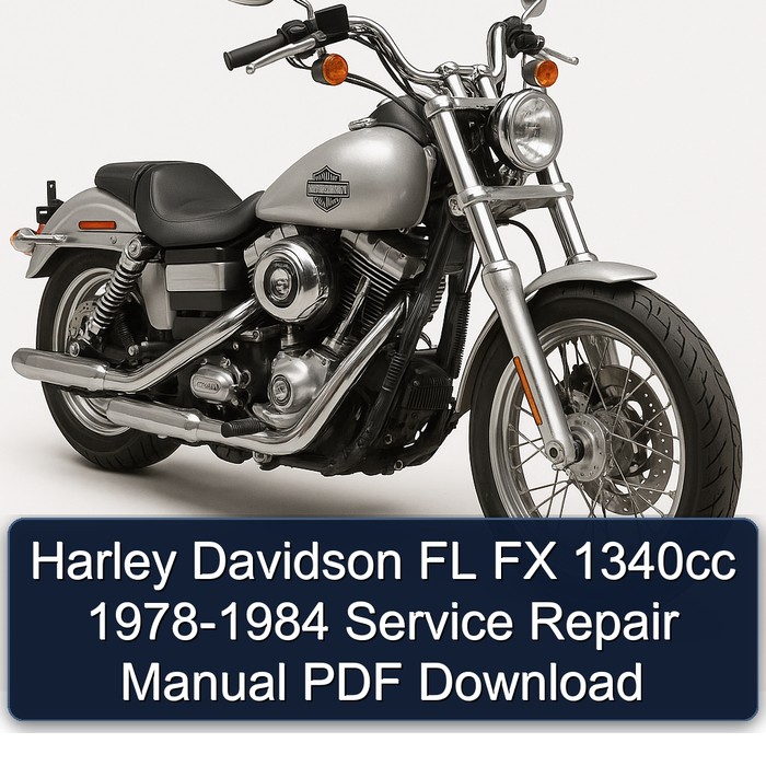 Harley Davidson FL FX 1340cc 1978-1984 Manual de servicio y reparación PDF Download