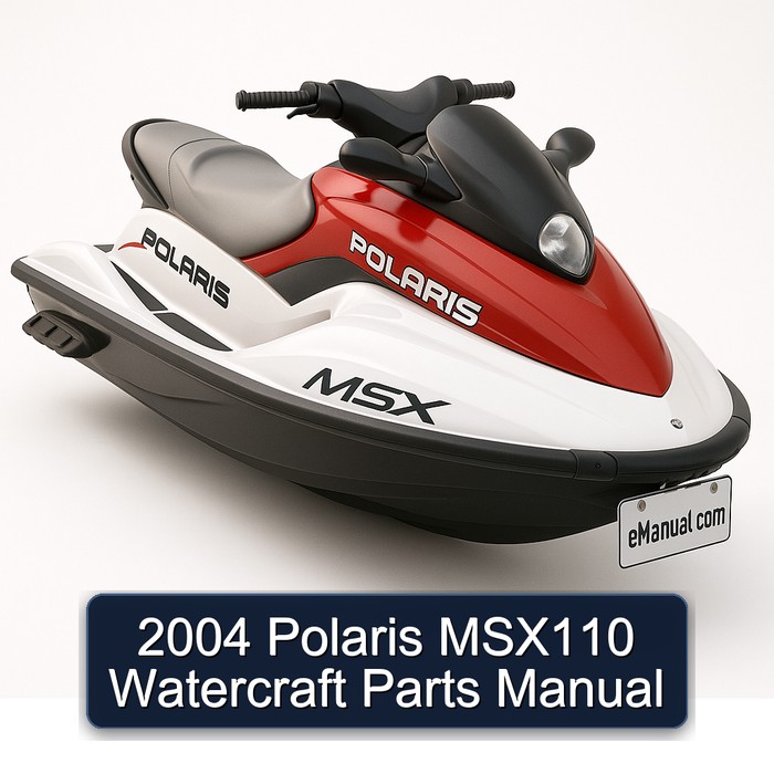 2004 Polaris MSX110 Watercraft Parts Manual 