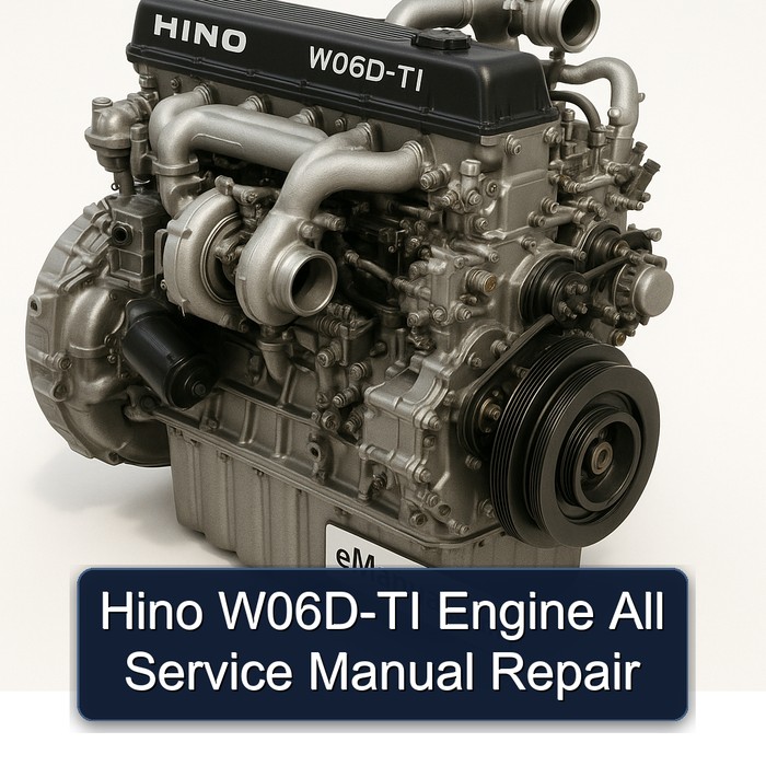 Manual de Reparación y Servicio Completo para Motor Hino W06D-TI