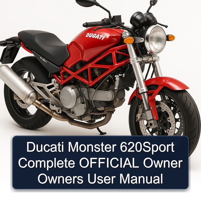Ducati Monster 620Sport Complete OFFICIAL Owner Owners User Manual