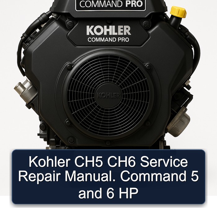 Kohler CH5 CH6 Service Repair Manual. Command 5 and 6 HP