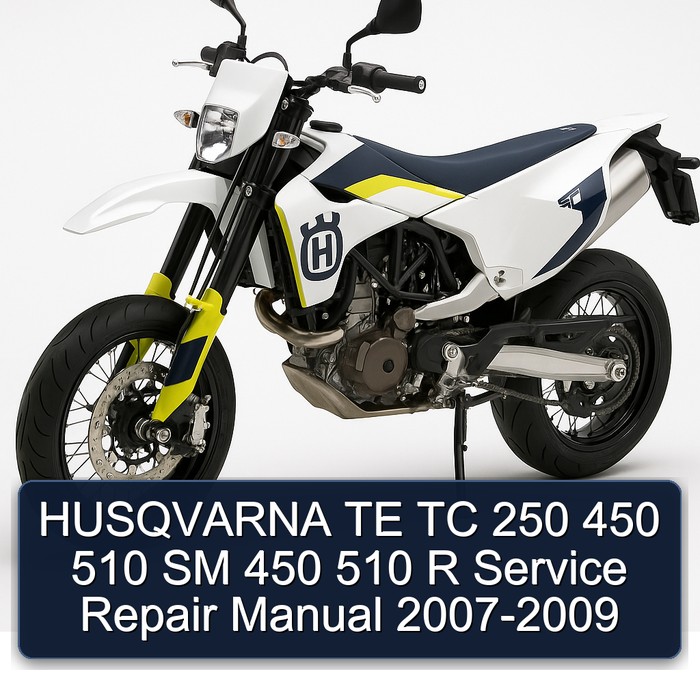 HUSQVARNA TE TC 250 450 510 SM 450 510 R Manual de servicio y reparación 2007-2009