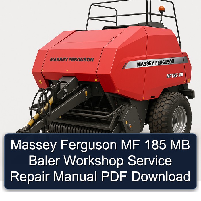 Massey Ferguson MF 185 MB Baler Workshop Service Repair Manual PDF Download