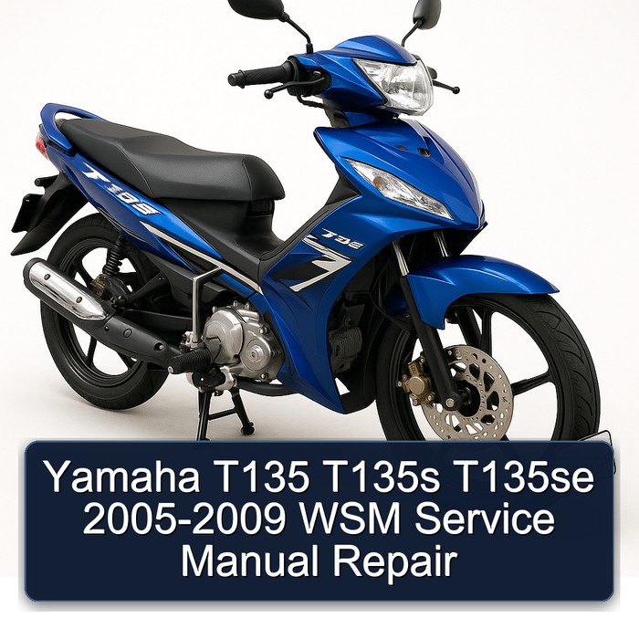 Yamaha T135 T135s T135se 2005-2009 WSM Service Manual Repair