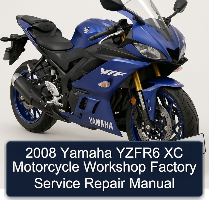 2008 Yamaha YZFR6 XC Motorcycle Workshop Factory Service Repair Manual