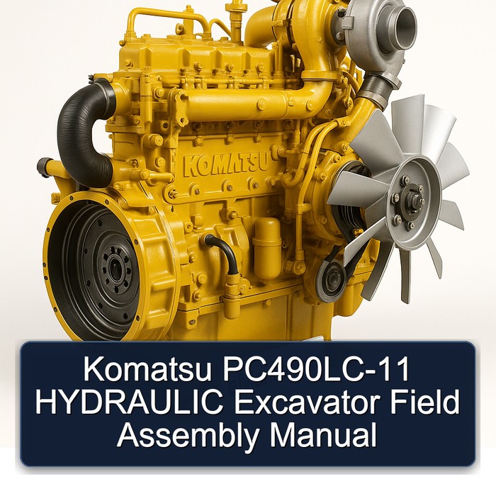 Komatsu PC490LC-11 HYDRAULIC Excavator Field Assembly Manual