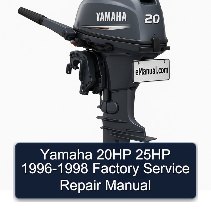 Yamaha 20HP 25HP 1996-1998 Factory Manual de servicio y reparación