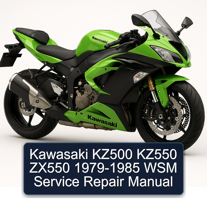 Kawasaki KZ500 KZ550 ZX550 1979-1985 WSM Manual de servicio y reparación