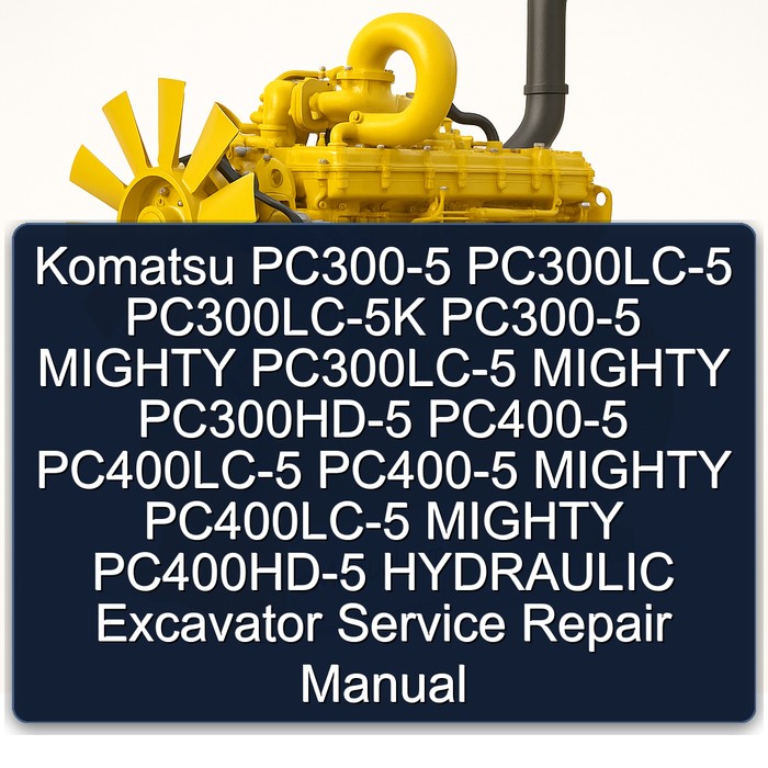 Manual de Servicio y Reparación de Excavadoras Hidráulicas Komatsu PC300-5, PC300LC-5, PC300LC-5K, PC300-5 MIGHTY, PC300LC-5 MIGHTY, PC300HD-5, PC400-5, PC400LC-5, PC400-5 MIGHTY, PC400LC-5 MIGHTY, PC400HD-5