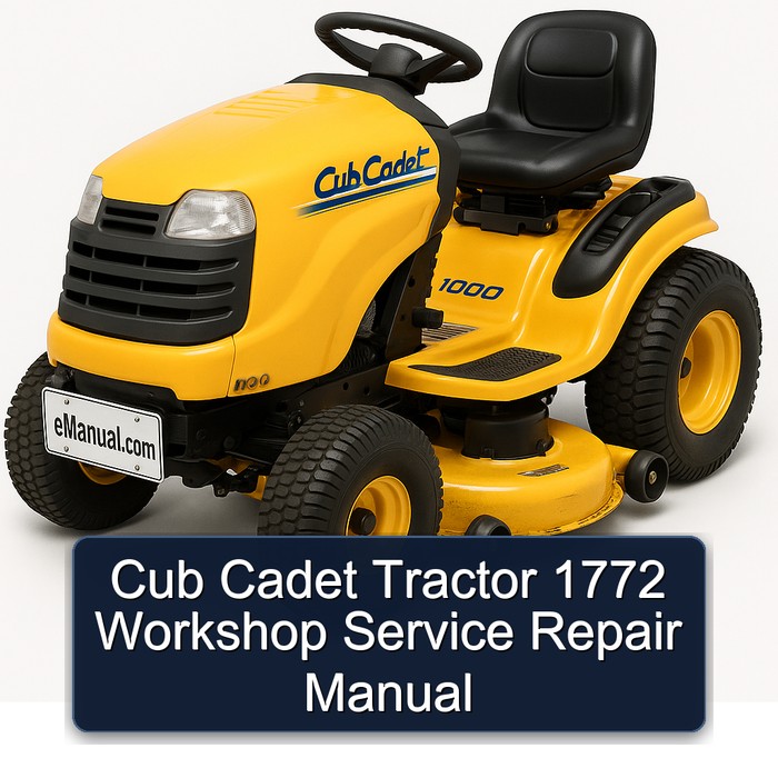 Cub Cadet Tractor 1772 Workshop Service Repair Manual