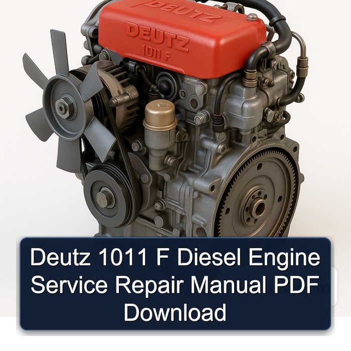 Manual de Reparación y Servicio del Motor Diesel Deutz 1011 F (PDF)