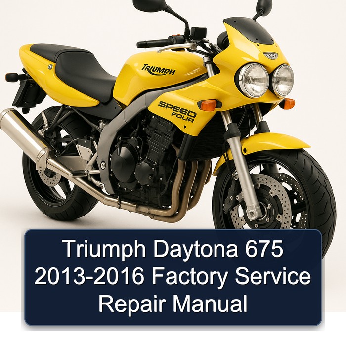 Triumph Daytona 675 2013-2016 Factory Manual de servicio y reparación