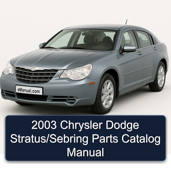 2003 Chrysler Dodge Stratus/Sebring Parts Catalog Manual