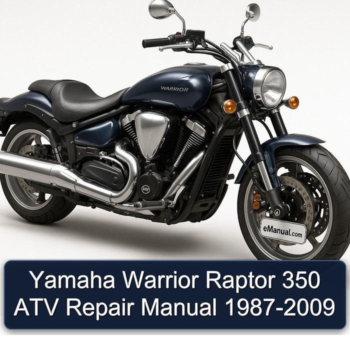 Yamaha Warrior Raptor 350 ATV Repair Manual 1987-2009