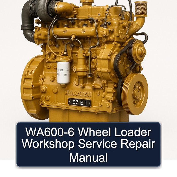 Manual de Servicio y Reparación para Cargadora de Ruedas WA600-6