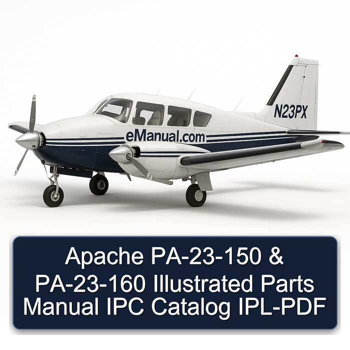 Apache PA-23-150 & PA-23-160 Illustrated Parts Manual IPC Catalog IPL-PDF