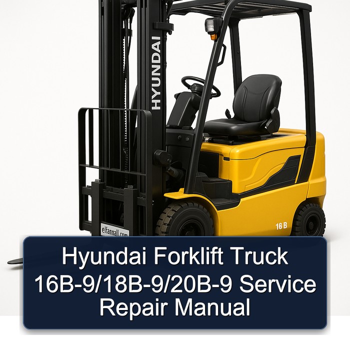 Manual de Servicio y Reparación para Montacargas Hyundai 16B-9/18B-9/20B-9