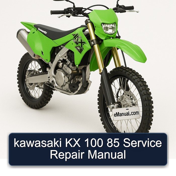 kawasaki KX 100 85 Manual de servicio y reparación
