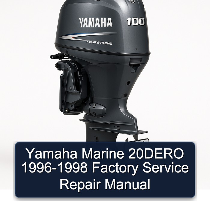 Yamaha Marine 20DERO 1996-1998 Factory Service Repair Manual 