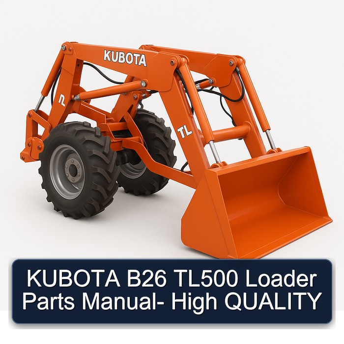 Kubota B26 TL500 Loader - High Quality Parts Catalog PDF Download