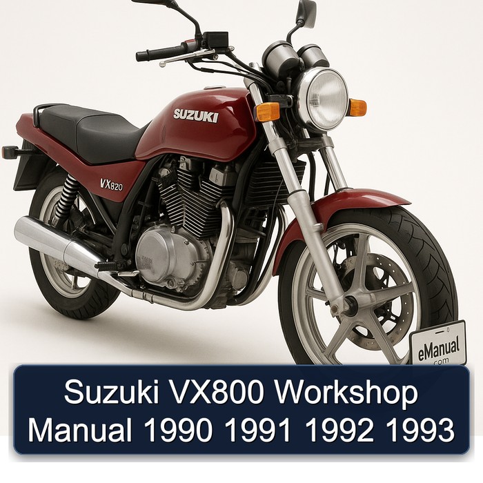 Suzuki VX800 Workshop Manual 1990 1991 1992 1993