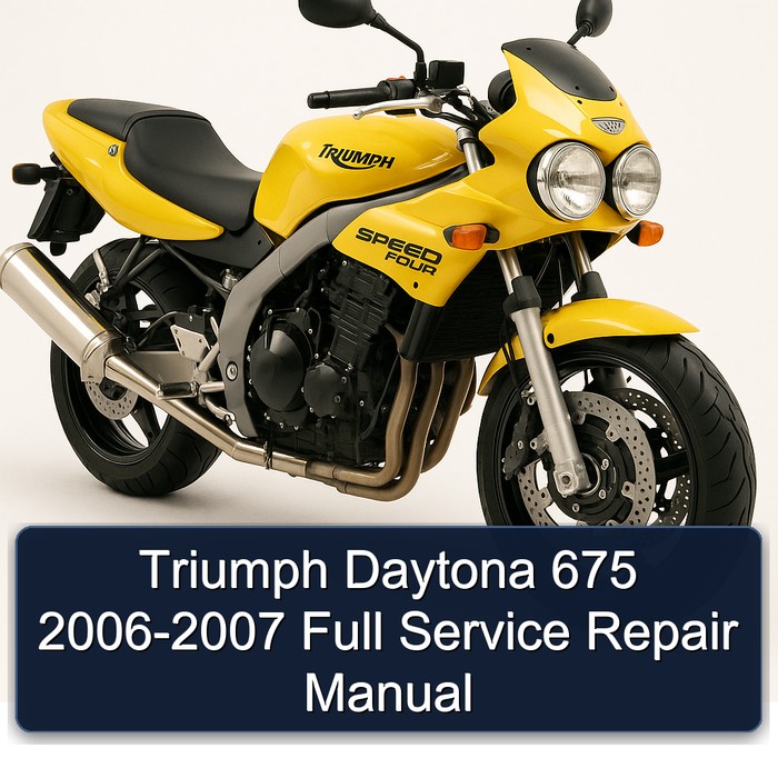 Triumph Daytona 675 2006-2007 Full Manual de servicio y reparación