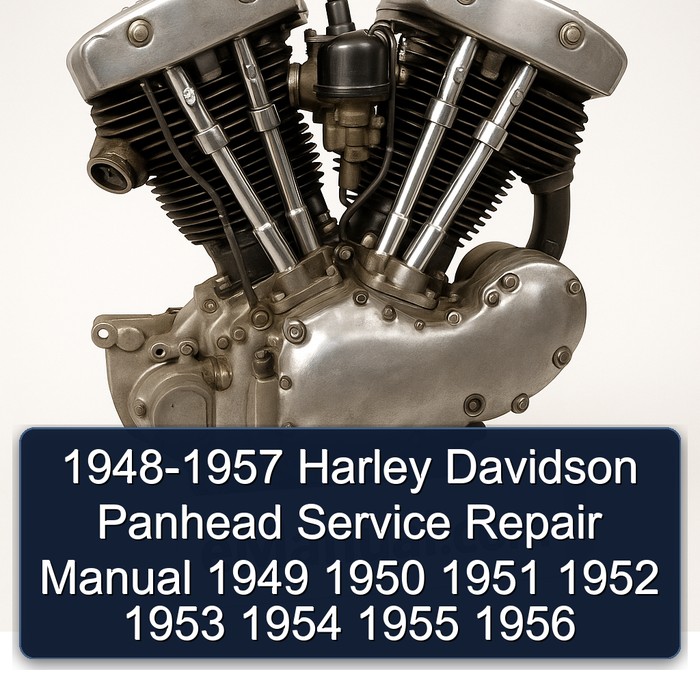 1948-1957 Harley Davidson Panhead Manual de servicio y reparación 1949 1950 1951 1952 1953 1954 1955 1956