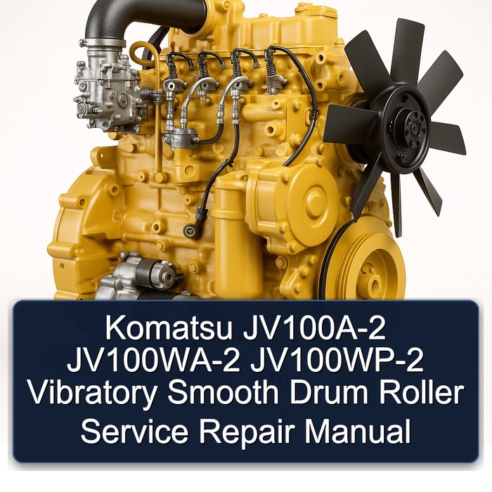 Komatsu JV100A-2 JV100WA-2 JV100WP-2 Vibratory Smooth Drum Roller Service Repair Manual 