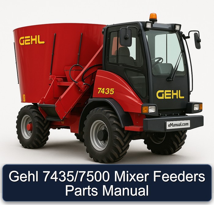 Gehl 7435/7500 Mixer Feeders Parts Manual 
