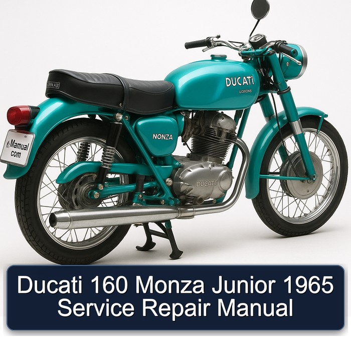 Ducati 160 Monza Junior 1965 Manual de servicio y reparación