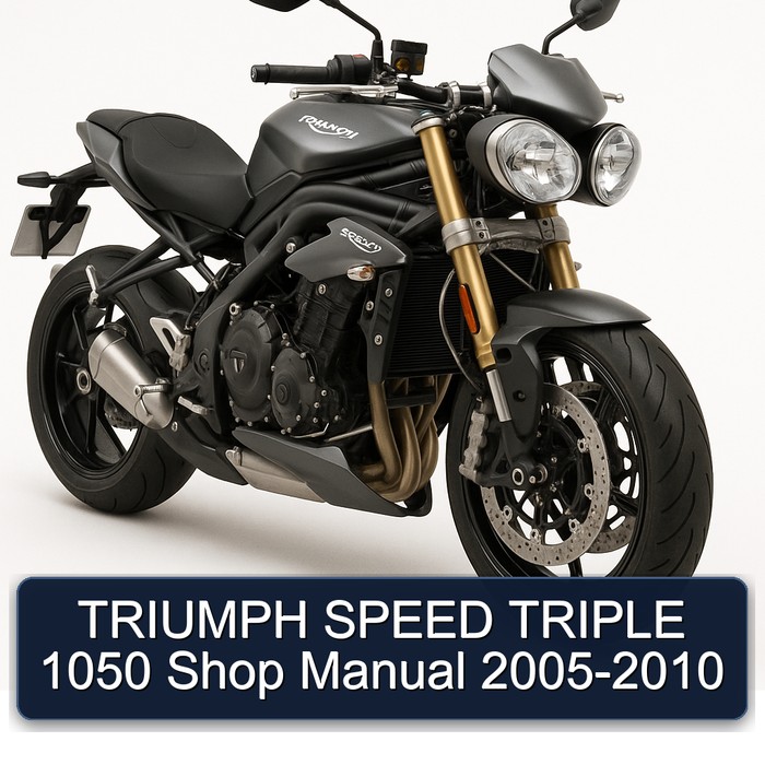 TRIUMPH SPEED TRIPLE 1050 Shop Manual 2005-2010