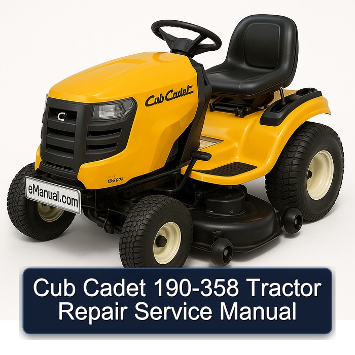 Cub Cadet 190-358 Tractor Workshop Service Repair Manual PDF Download