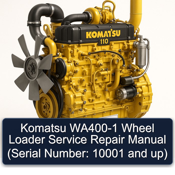 Komatsu Radlader WA400-1: Service- und Reparaturhandbuch (Seriennummer: 10001 und höher)