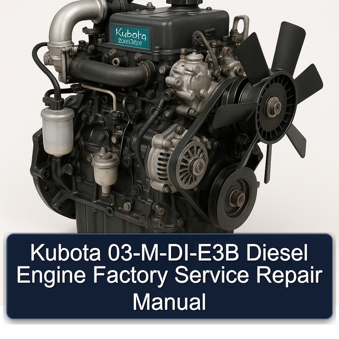 Kubota 03-M-DI-E3B Diesel Engine Factory Manual de servicio y reparación