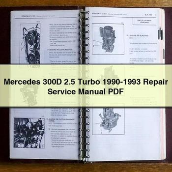 Mercedes 300D 2.5 Turbo 1990-1993 Repair Service Manual 