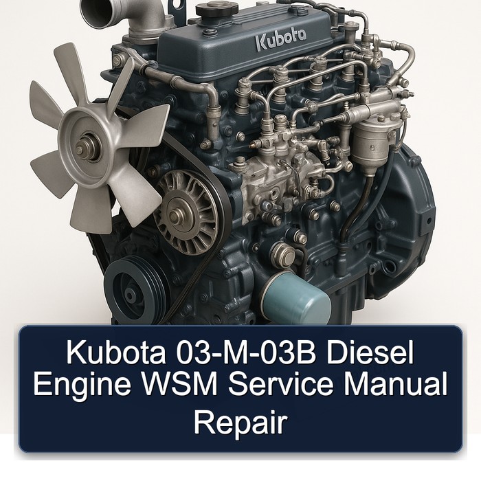 Kubota 03-M-03B Diesel Engine WSM Service Manual Repair 